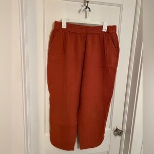 Madewell Linen Blend High Waisted Pants